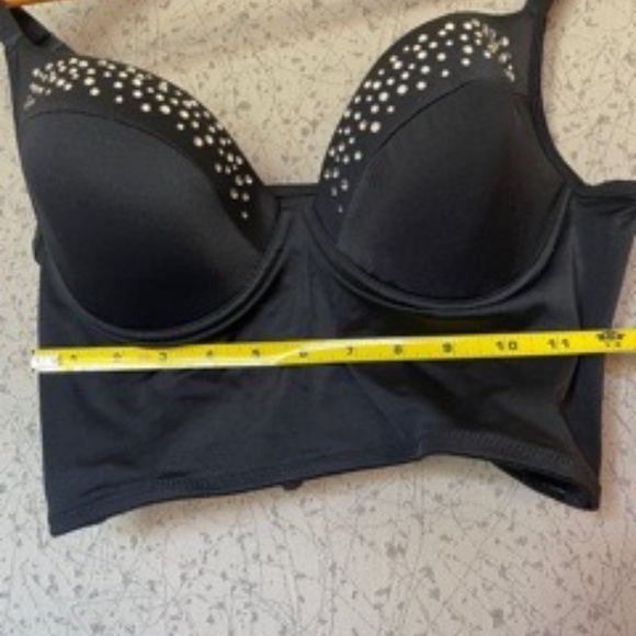 NWT Ivy Sky Swarovski® CRYSTAL BUSTIER in Black - Picture 8 of 9